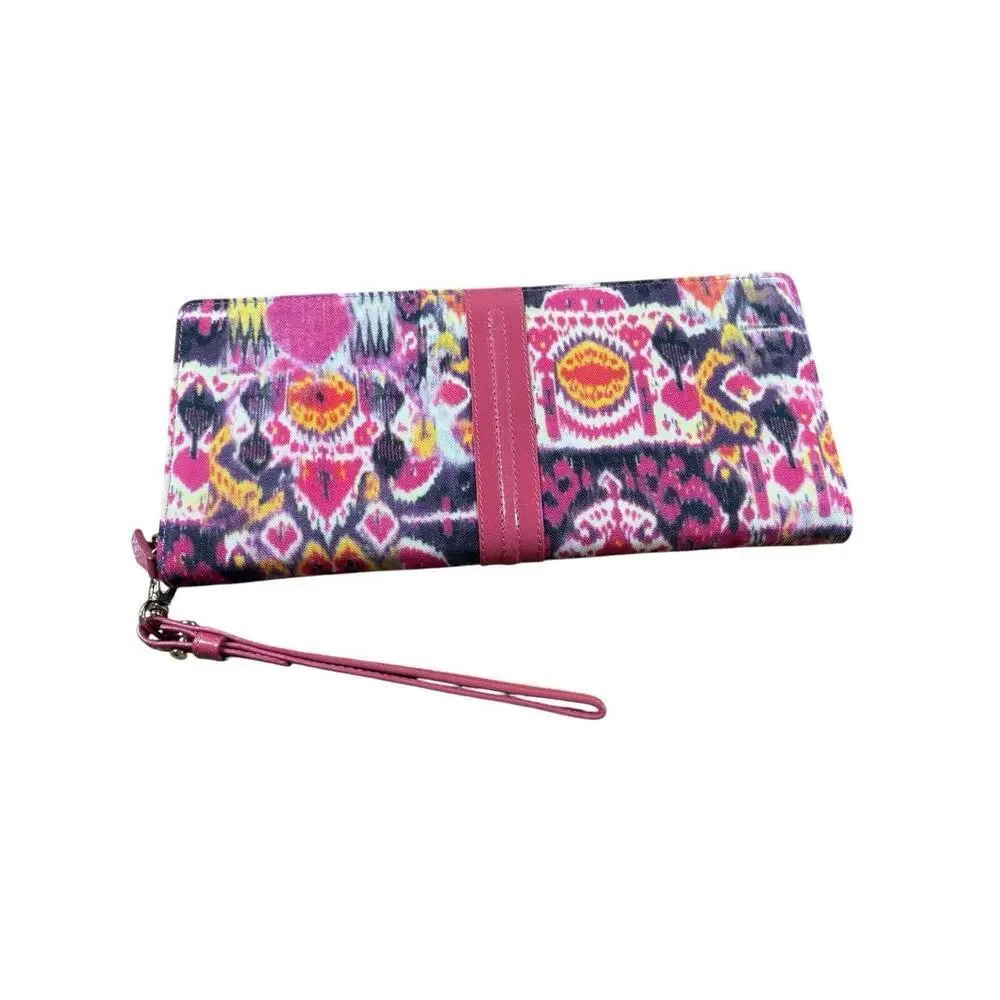 Lodis Clutch‎ Wallet Wristlet Womens Small Pink Festival Whimsical Y2K